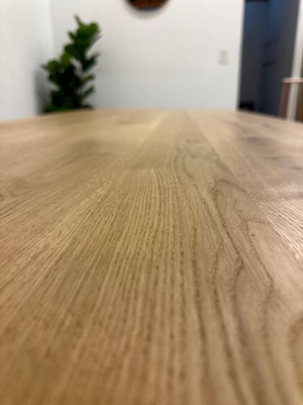 Dining large oak white table