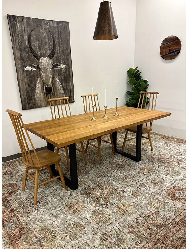 Dining dark oak table small