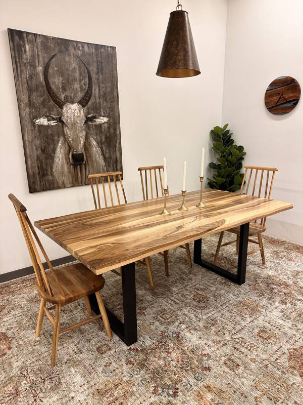 Walnut live edge small table