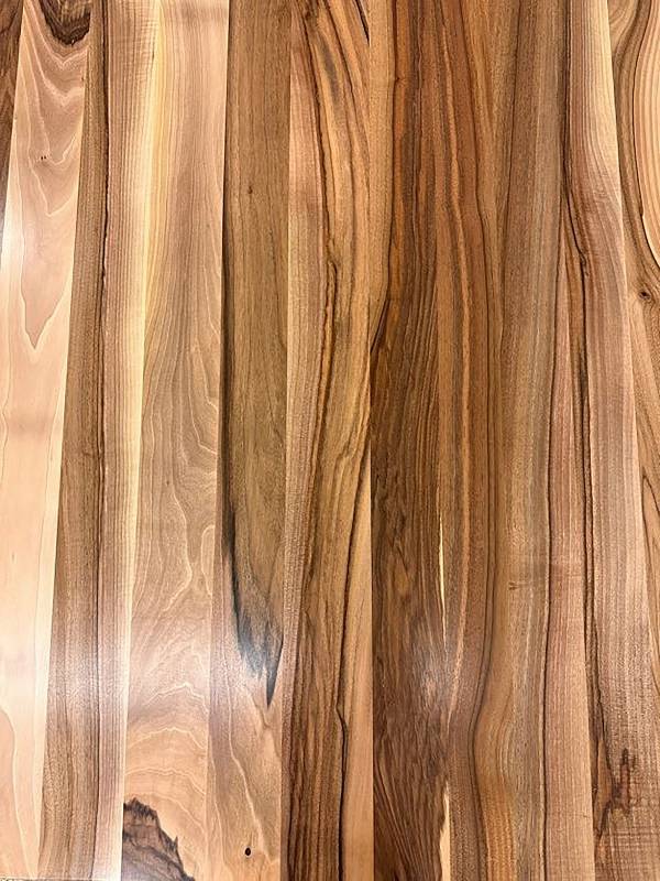 Dining walnut table small swiss edge