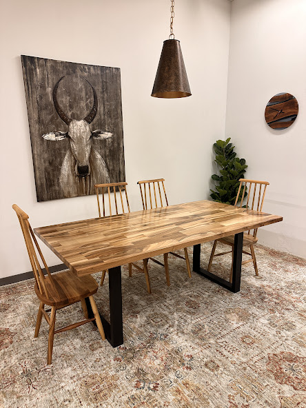 Dining walnut wood table