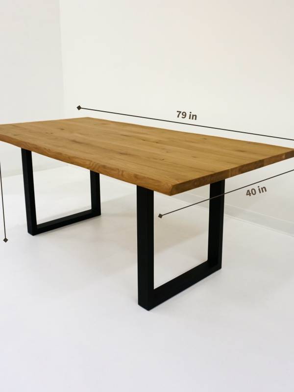 Dining table Oak live edge small