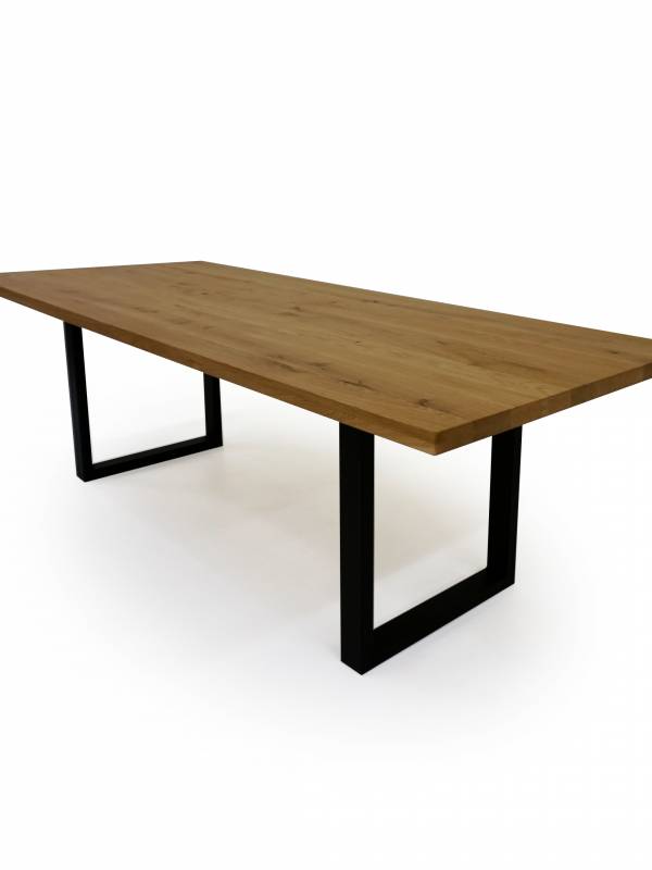Dining large oak white table