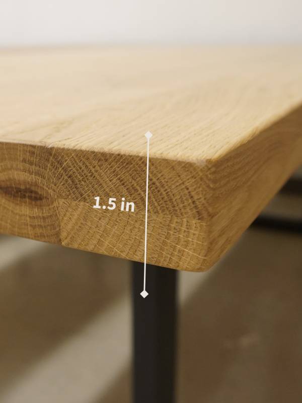 Dining large oak white table