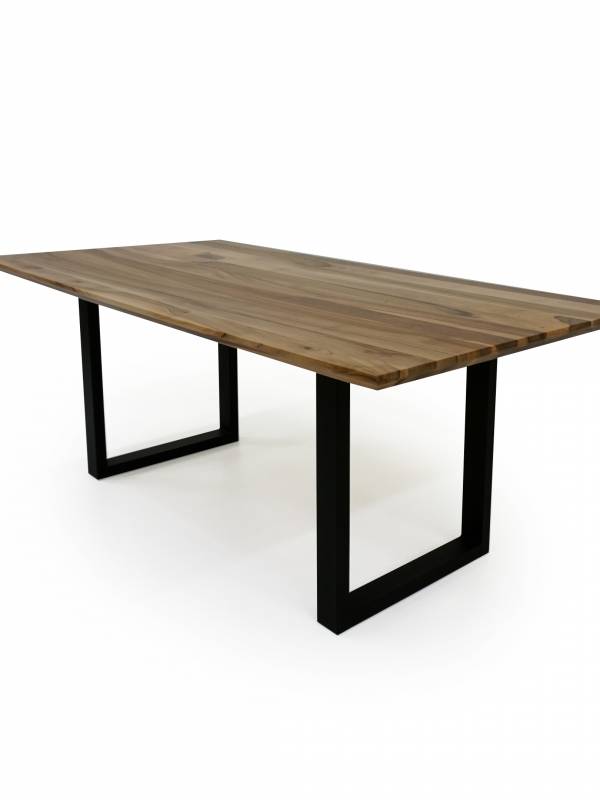 Dining walnut table small swiss edge
